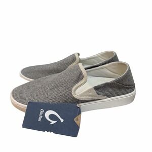 OluKai Pehuea Mesh Slip On Sneakers Womens US 8.5 EU 38.5 Tapa Beach Travel Shoe